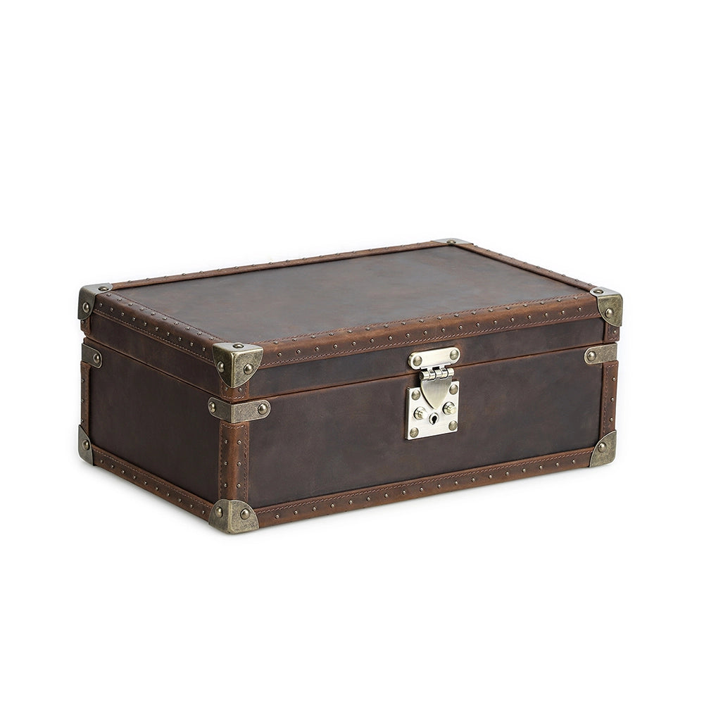 Regent Vintage Leather Watch Trunk – 10 Watch