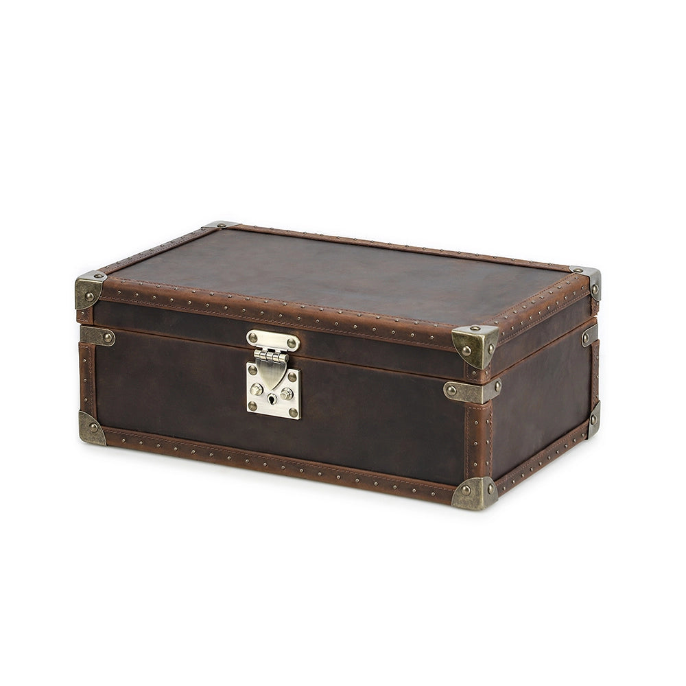 Regent Vintage Leather Watch Trunk – 10 Watch