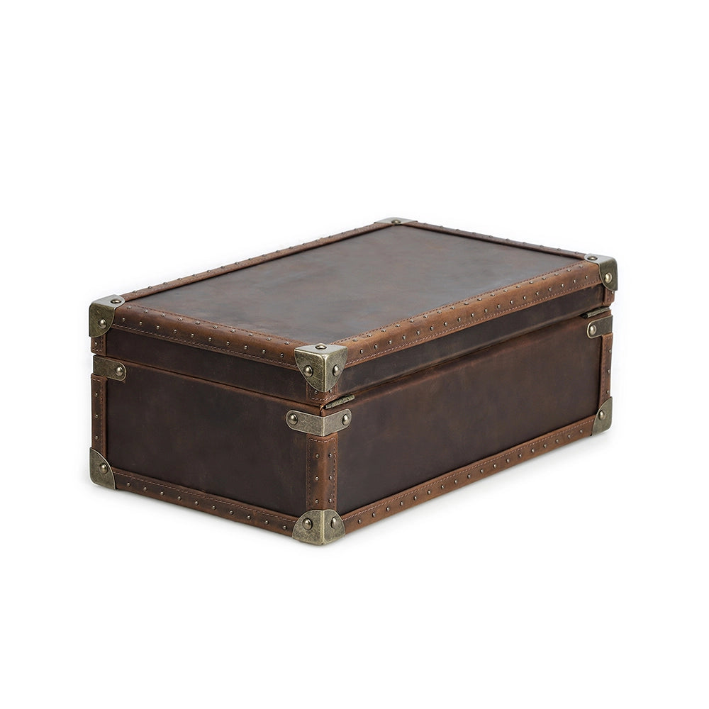 Regent Vintage Leather Watch Trunk – 10 Watch