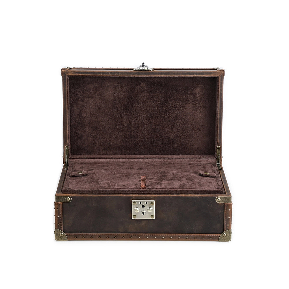 Regent Vintage Leather Watch Trunk – 10 Watch