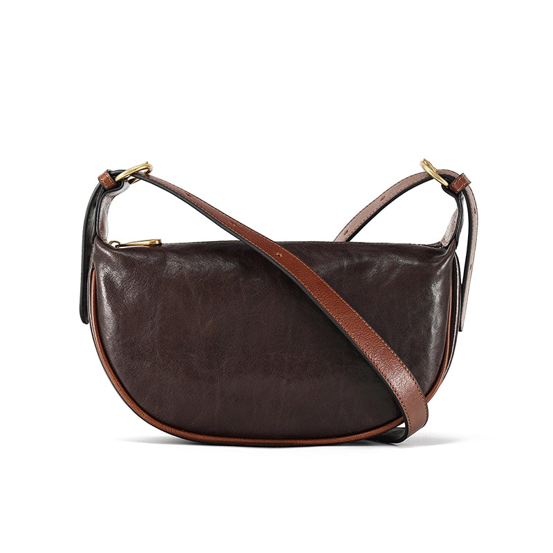 Vegetable Tanned Leather Crossbody Sling Bag