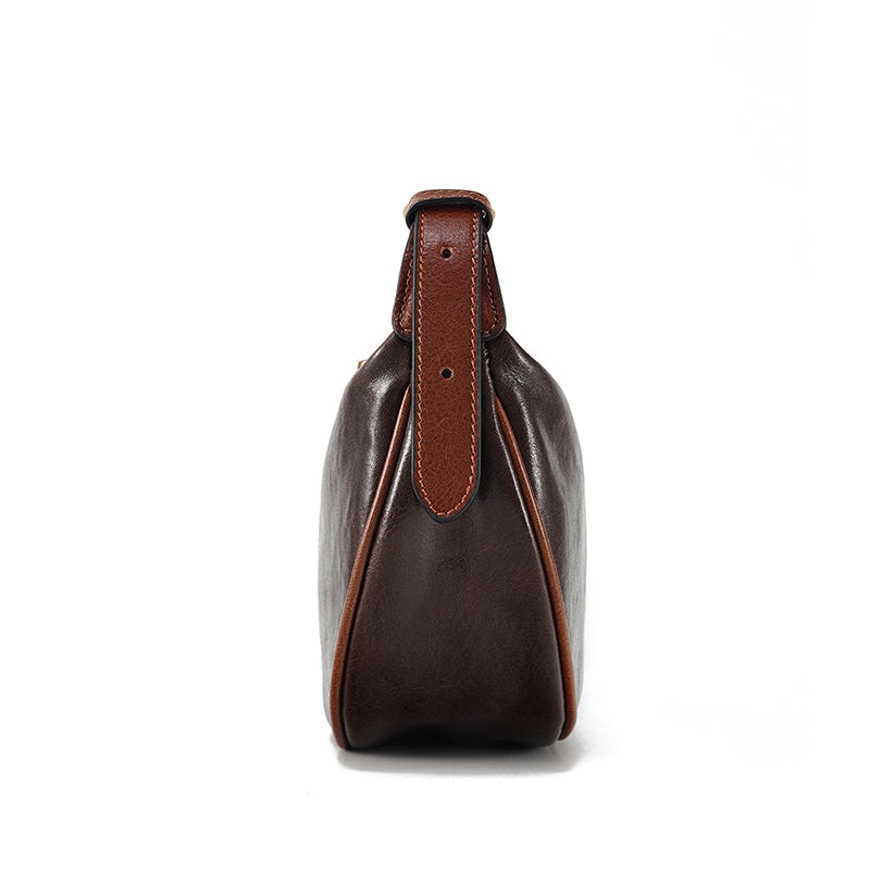 Vegetable Tanned Leather Crossbody Sling Bag