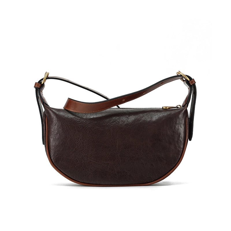 Vegetable Tanned Leather Crossbody Sling Bag