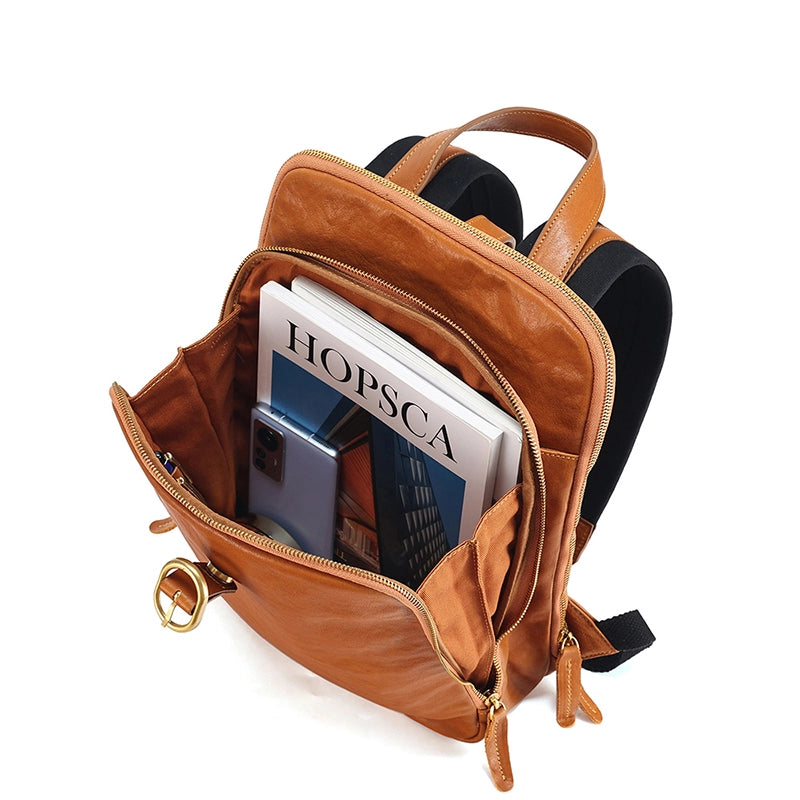 Women's Leather Laptop Backpack