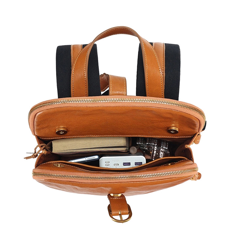 Women's Leather Laptop Backpack