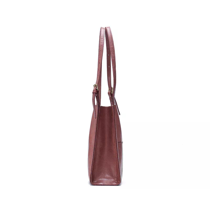 Small Leather Tote Bag - Shoulder Bag