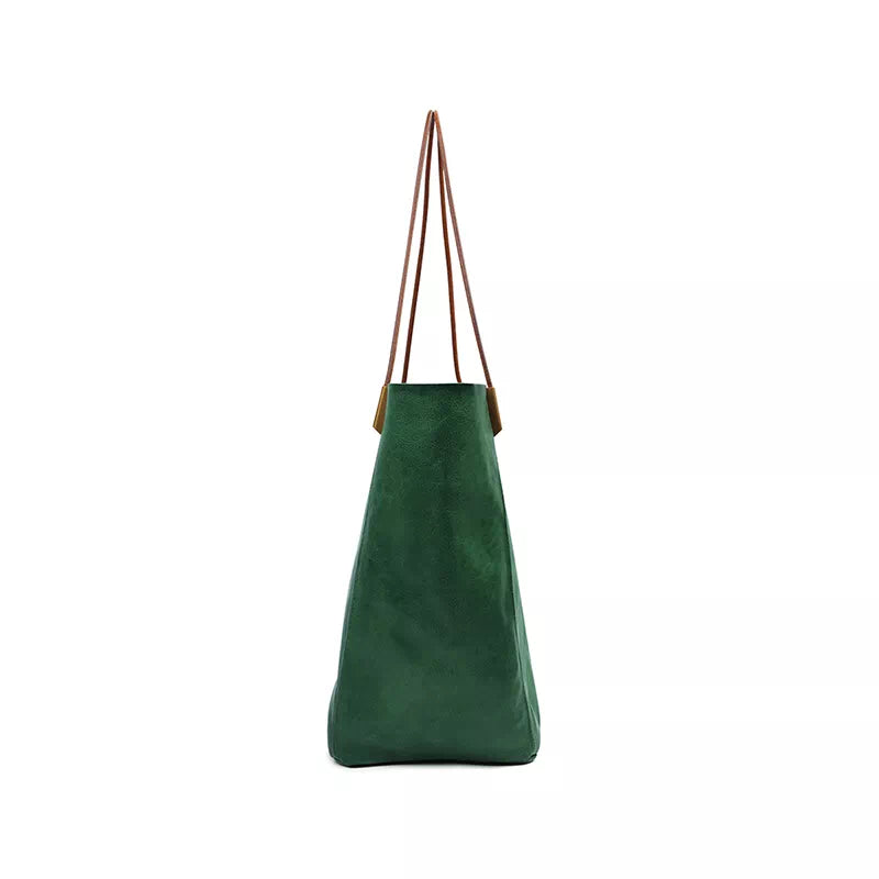 Vegetable Tanned Leather Mini Tote Bag