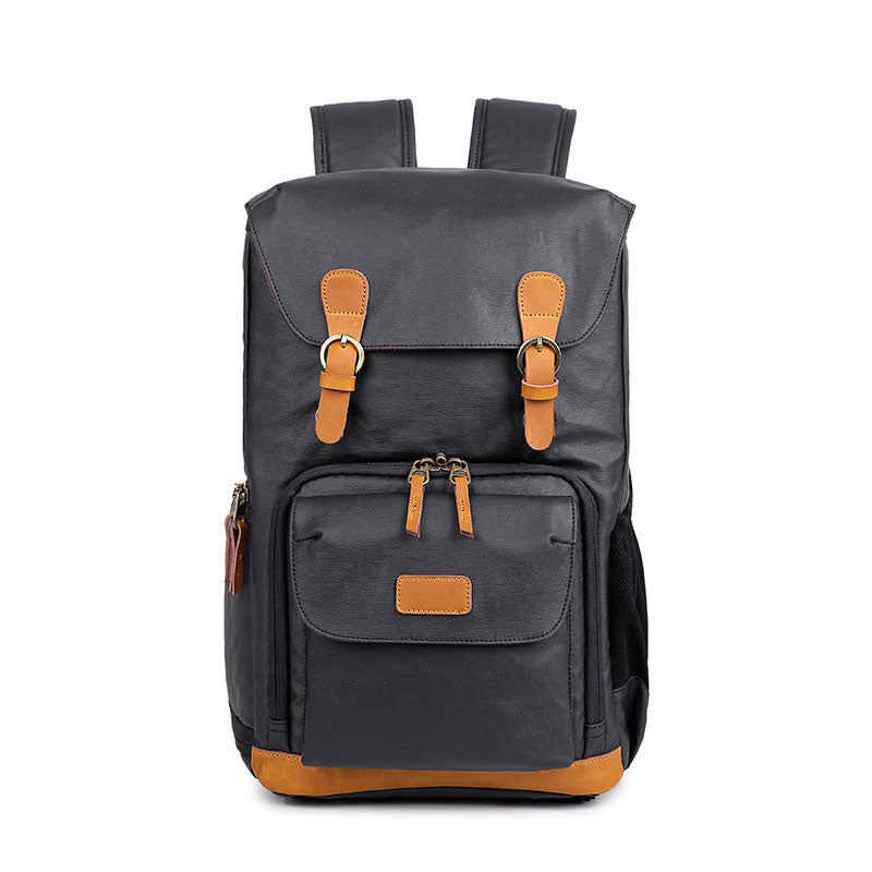 Waxed Canvas Camera Backpack