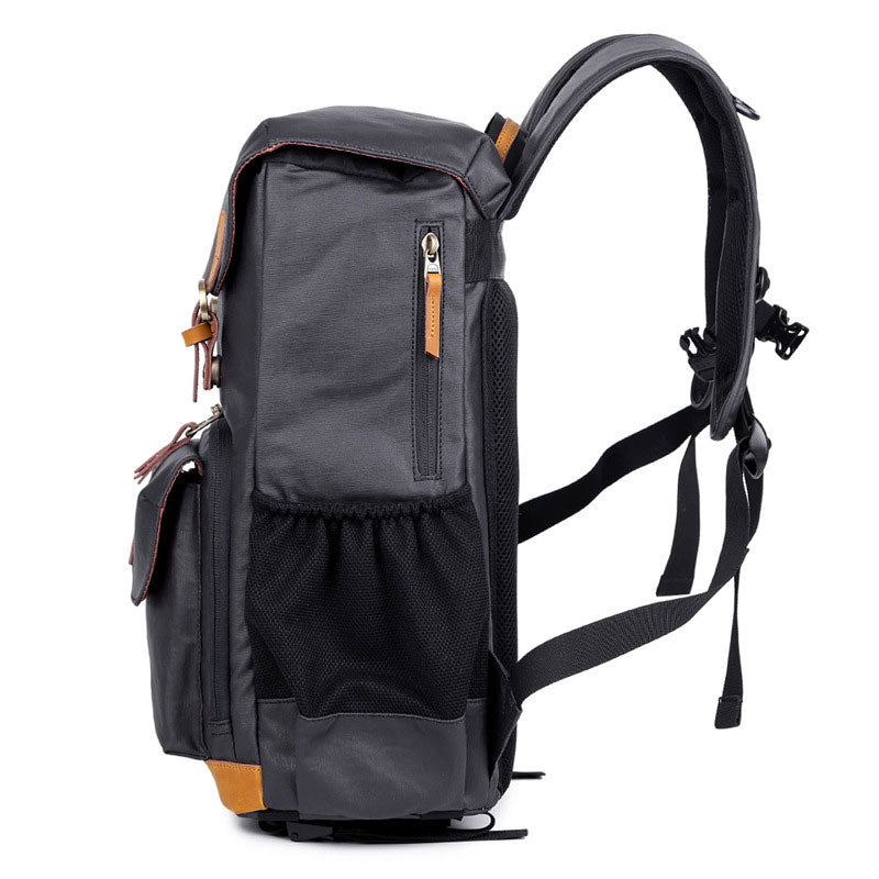 Waxed Canvas Camera Backpack