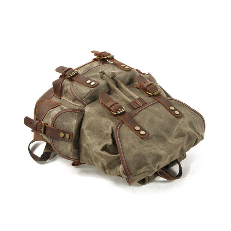 Luke Case Waxed Canvas Backpack