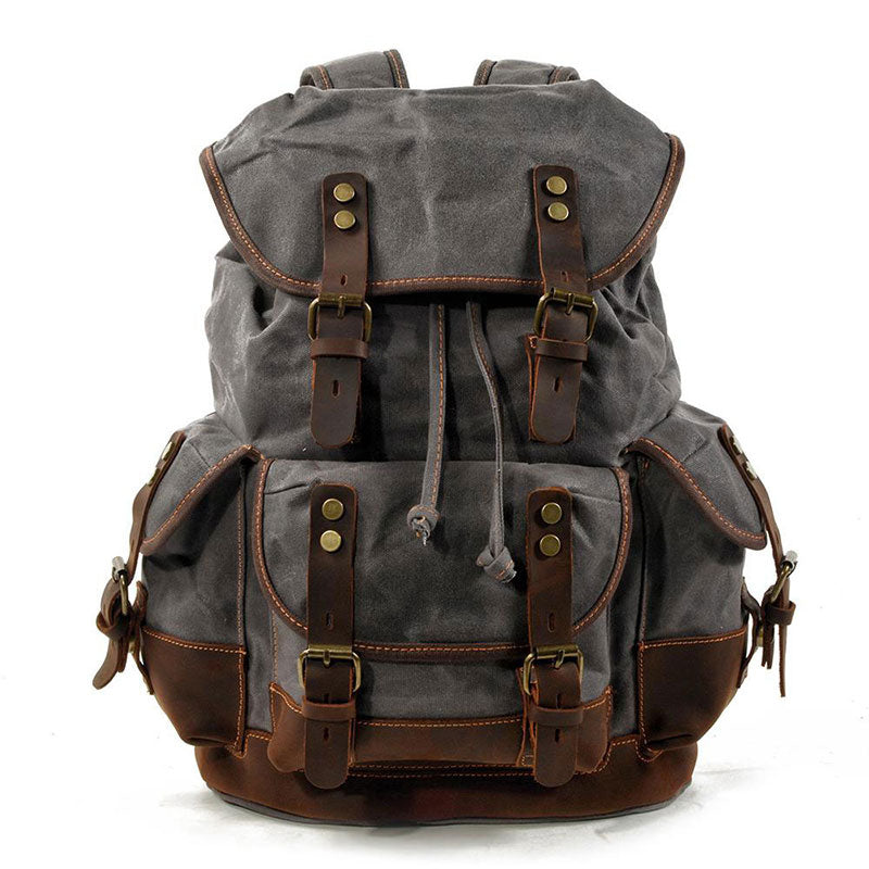 Luke Case Waxed Canvas Backpack