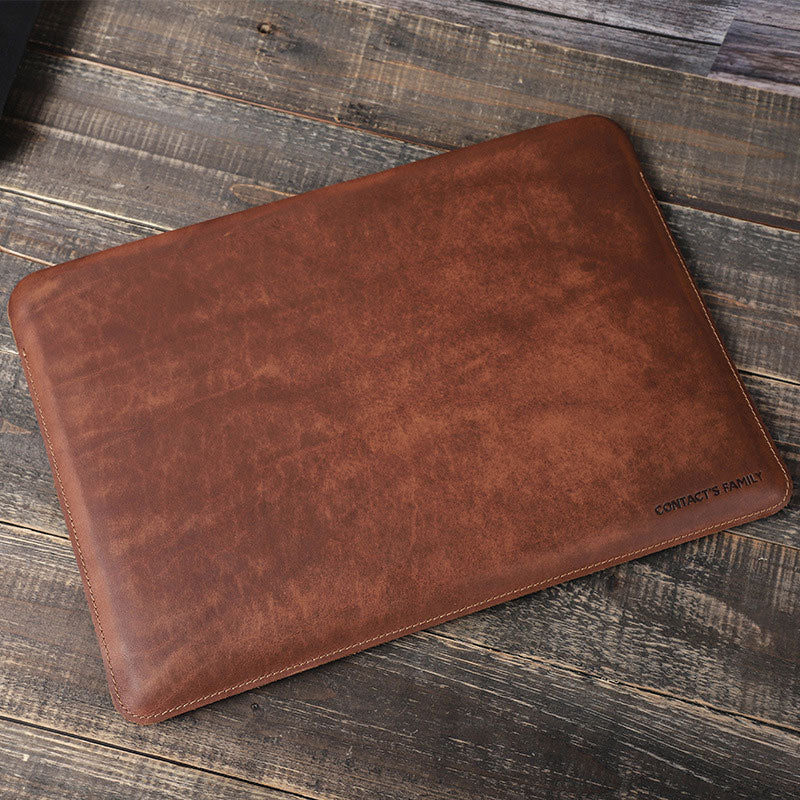 13" Leather Laptop Sleeve - Free Monogram