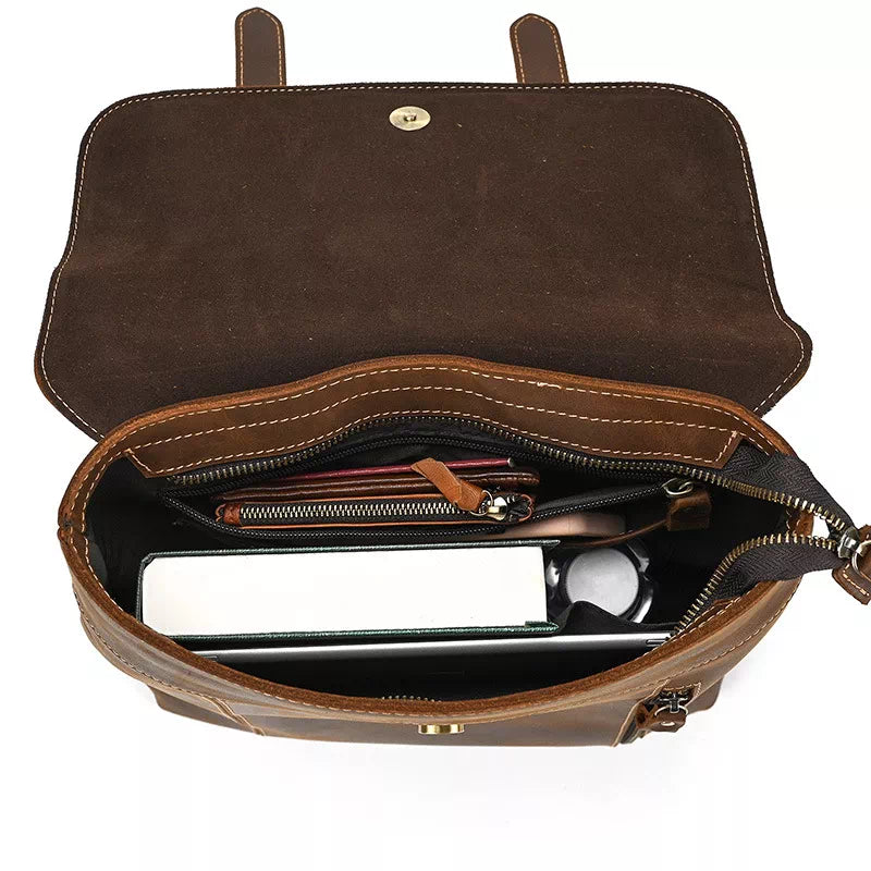Crazy Horse Leather Backpack