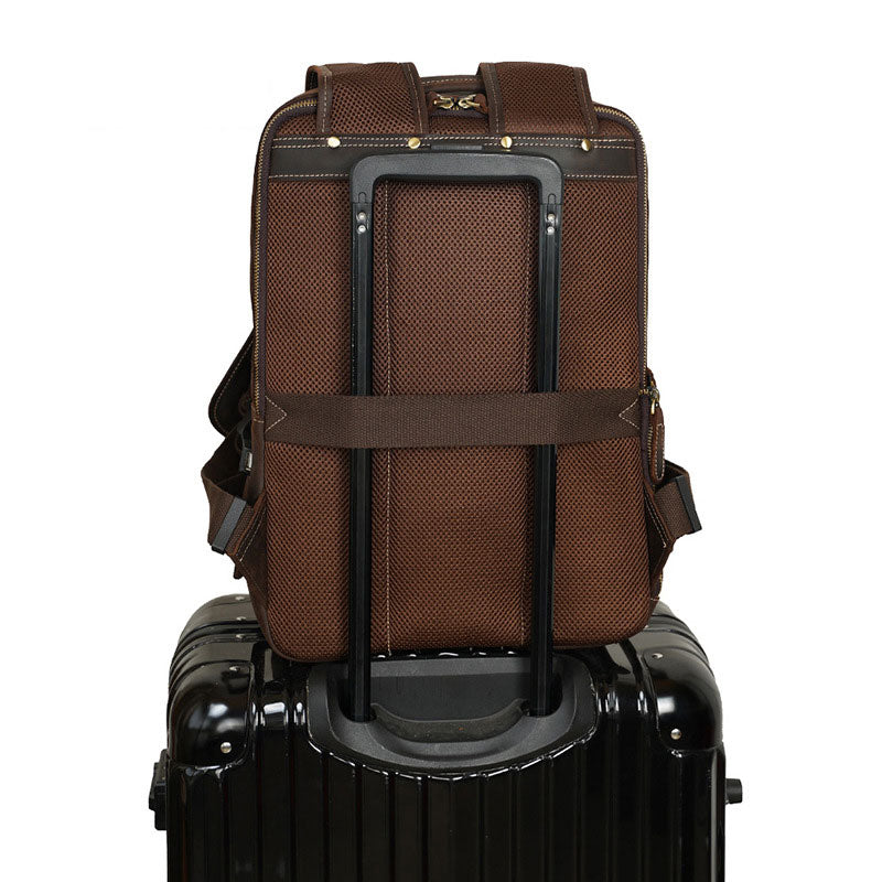 Men's Crazy Horse Leather Backpack