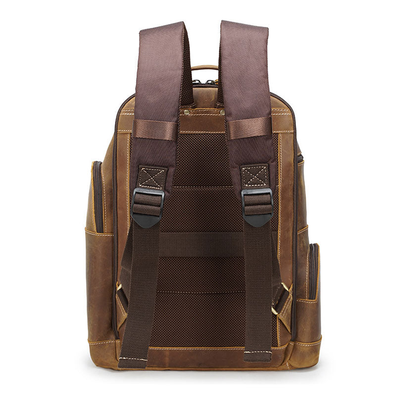 Men's Crazy Horse Leather Backpack