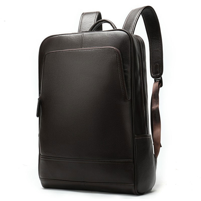 Men's Business Leather Backpack
