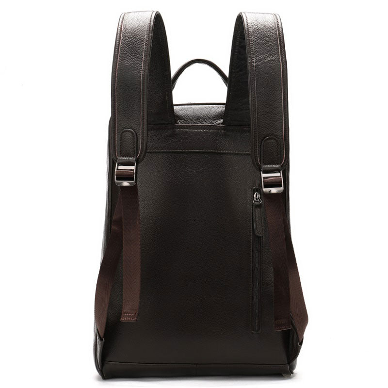 Men's Business Leather Backpack