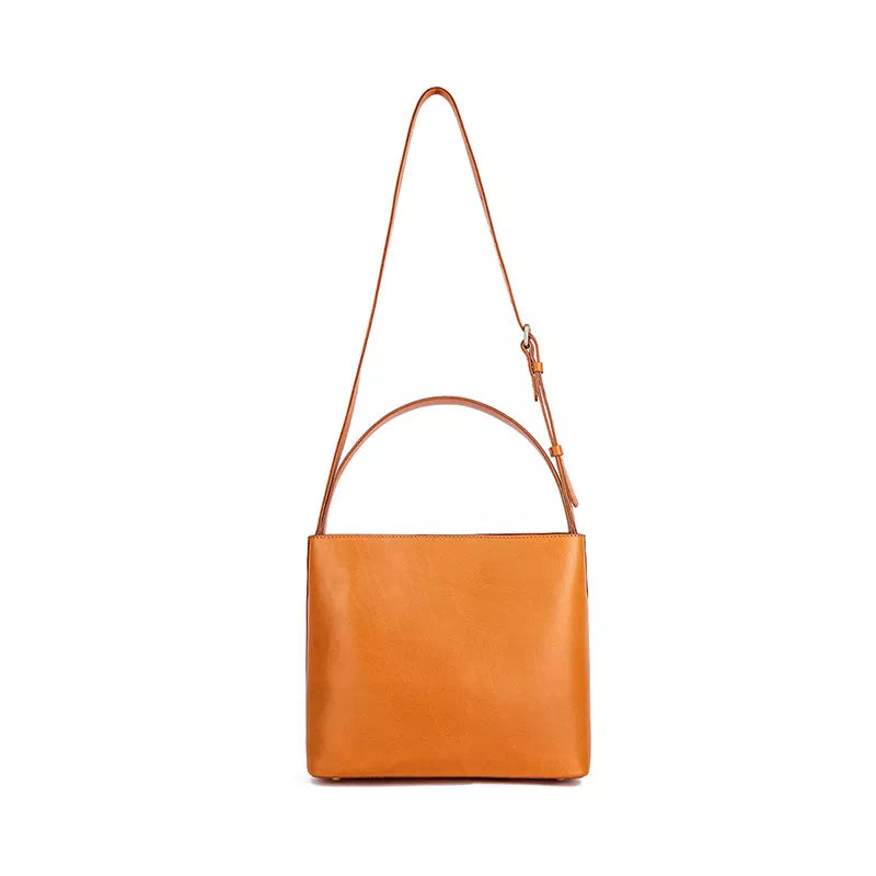 Vegetable Tanned Leather Crossbody Bag