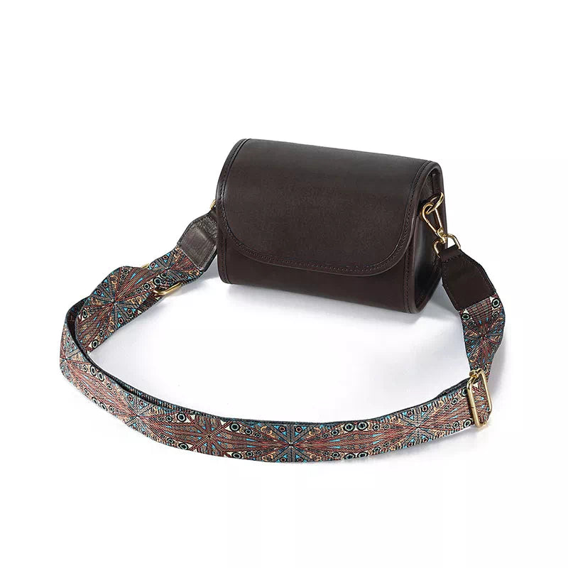 Vegetable Tanned Leather Crossbody Purse