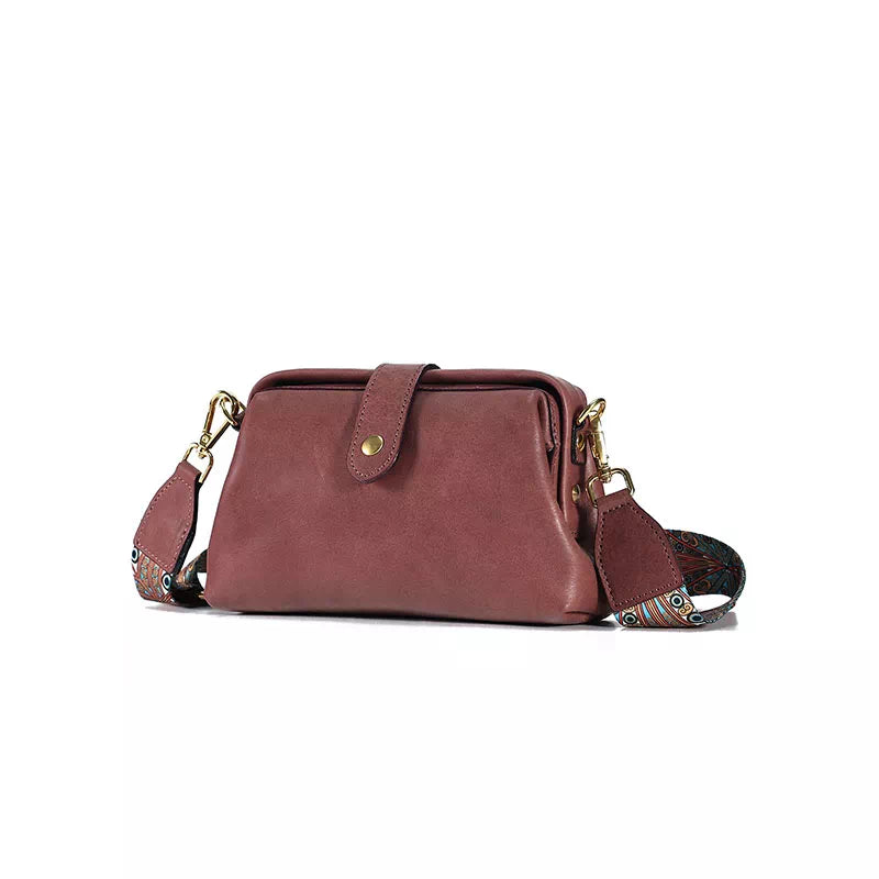 Vegetable Tanned Leather Crossbody Purse