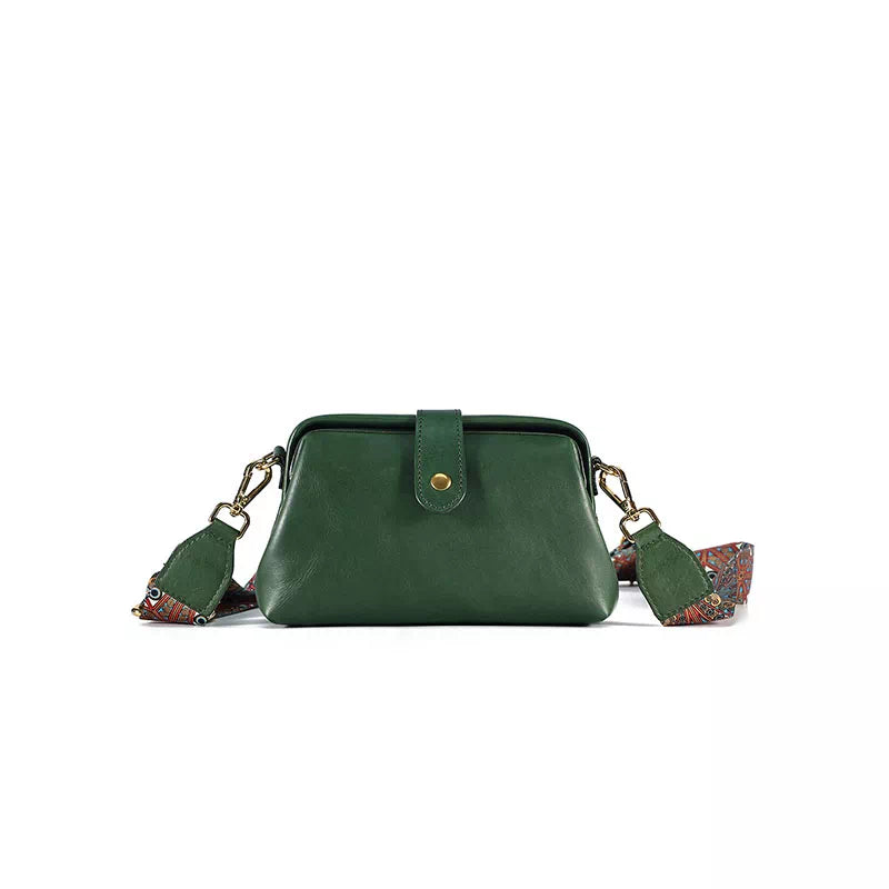 Vegetable Tanned Leather Crossbody Purse
