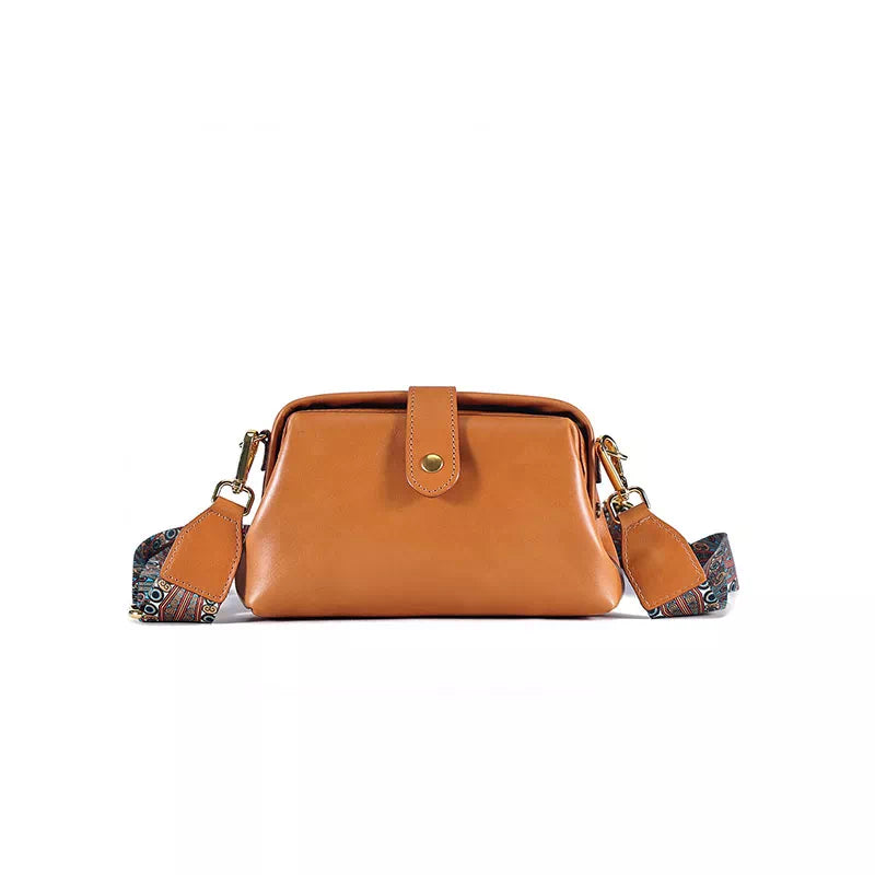 Vegetable Tanned Leather Crossbody Purse
