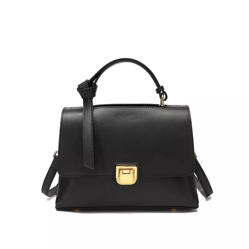 Leather Satchel Top Handle Bag