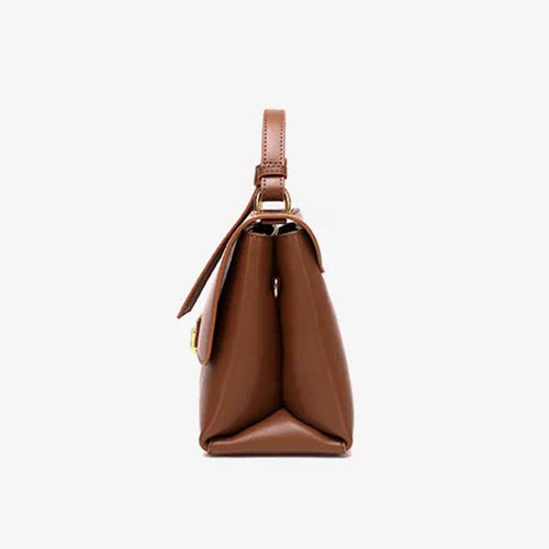 Leather Satchel Top Handle Bag