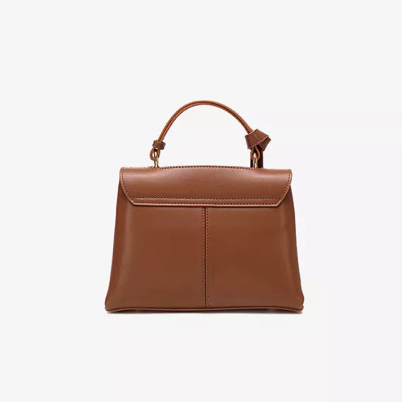 Leather Satchel Top Handle Bag