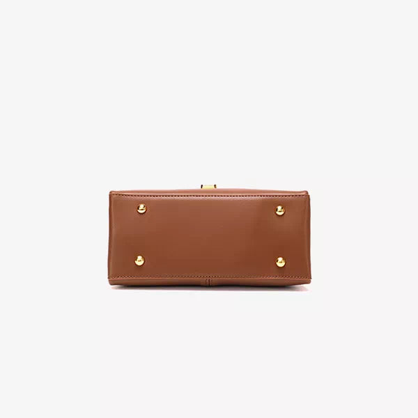 Leather Satchel Top Handle Bag
