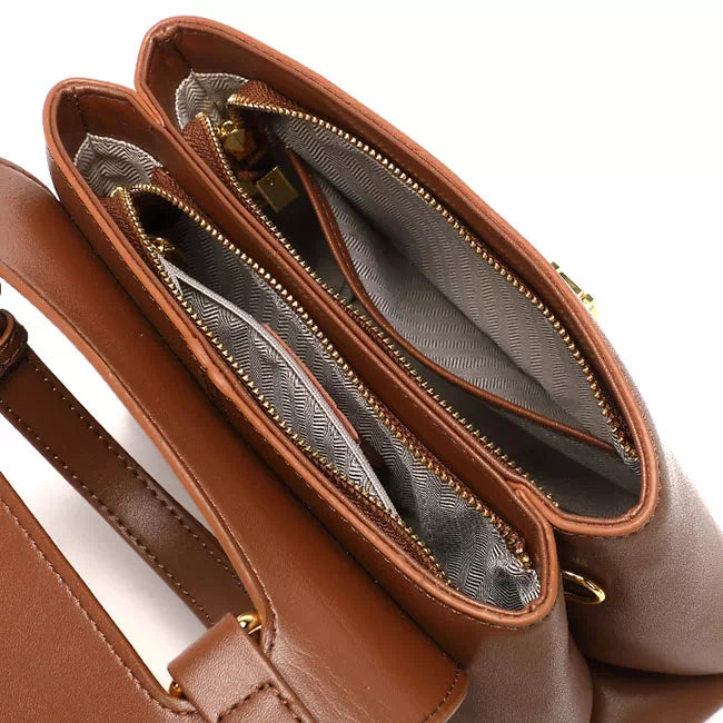 Leather Satchel Top Handle Bag