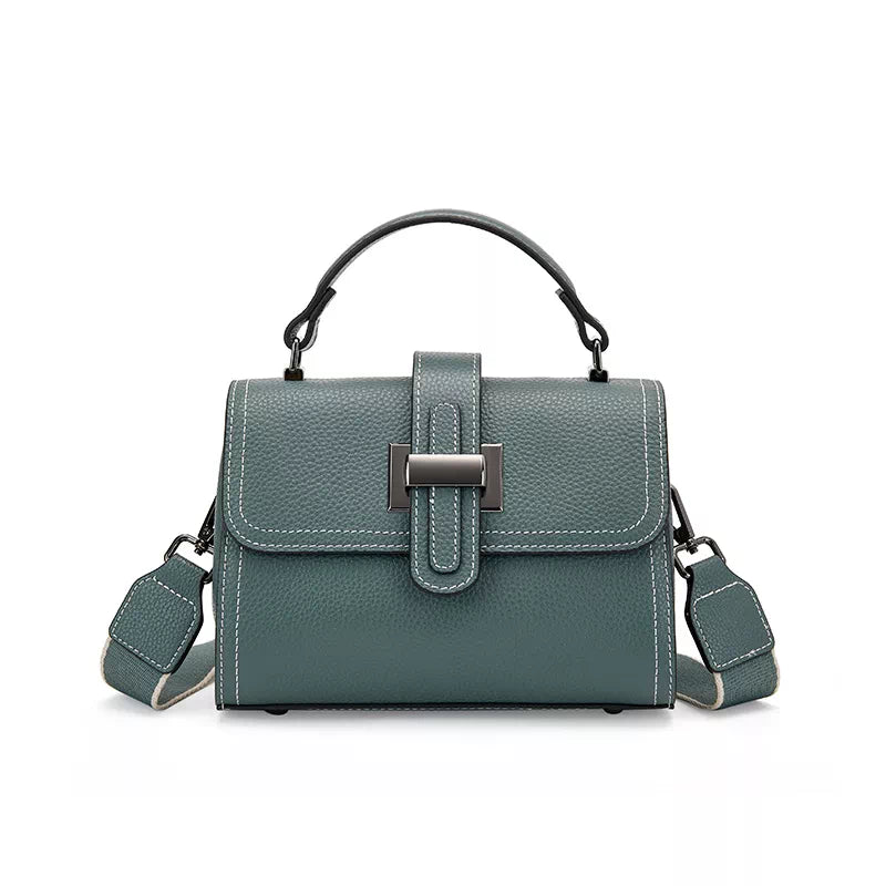 Leather Satchel Top Handle Bag