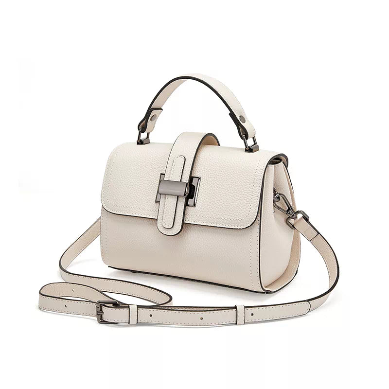 Leather Satchel Top Handle Bag