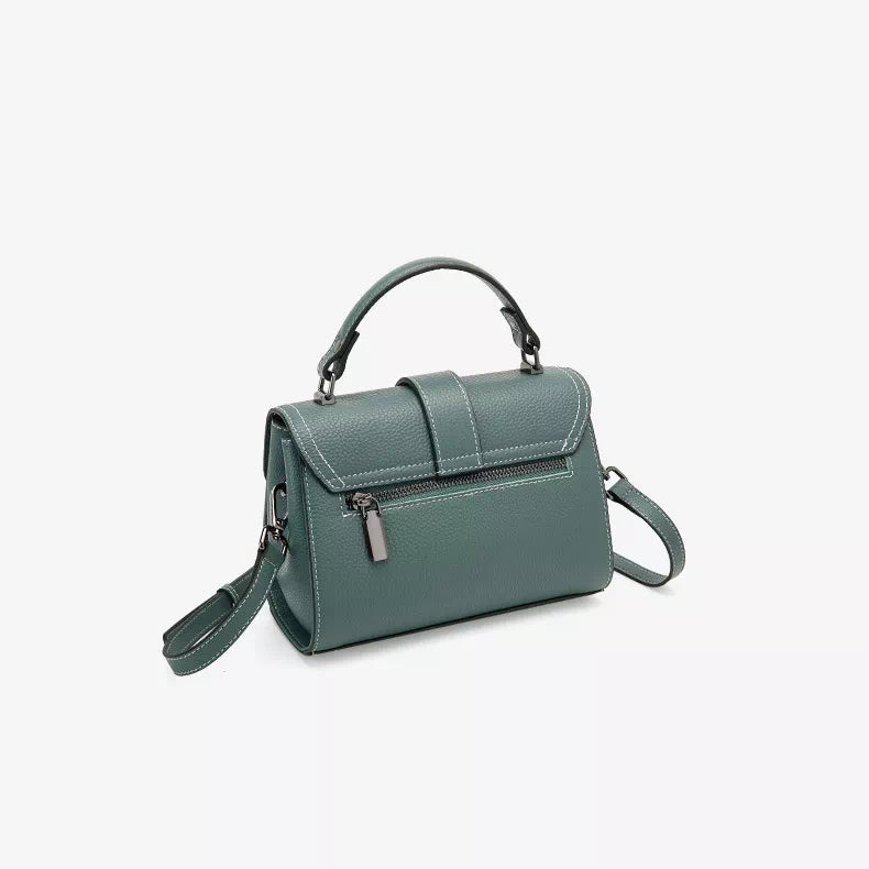 Leather Satchel Top Handle Bag