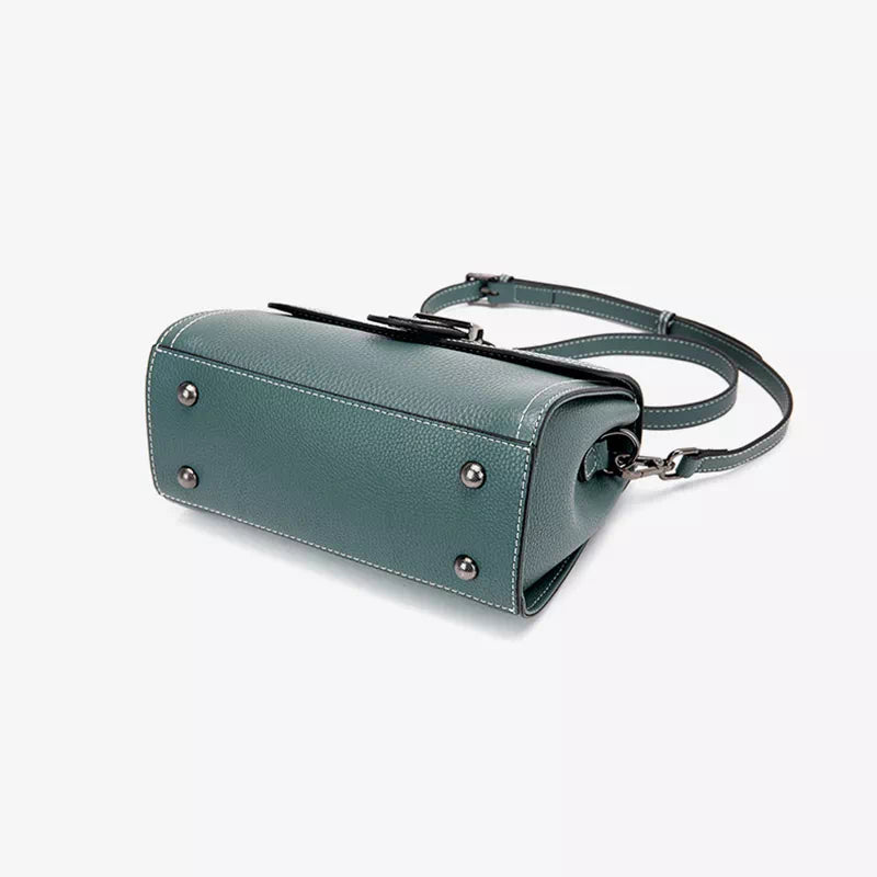Leather Satchel Top Handle Bag