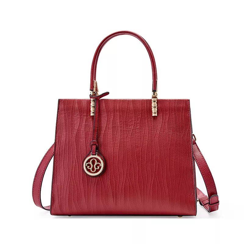 Leather Satchel Top Handle Bag