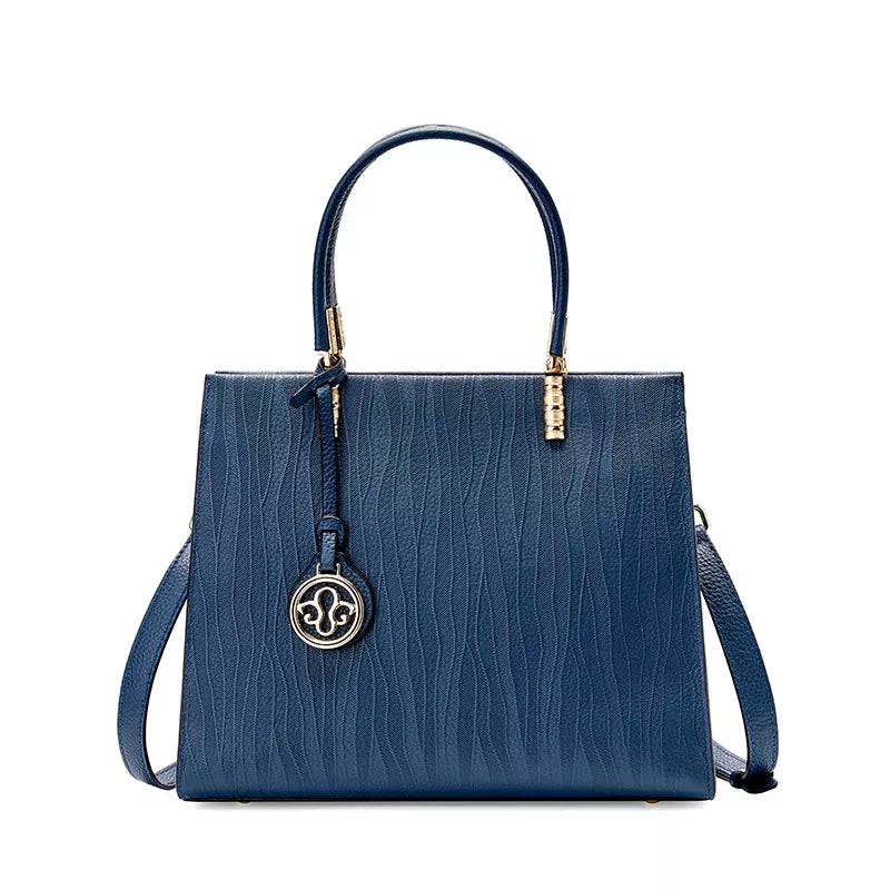 Leather Satchel Top Handle Bag