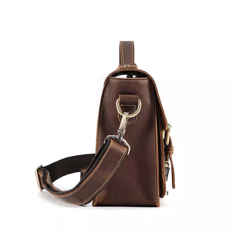 Men's Small Leather Satchel Bag