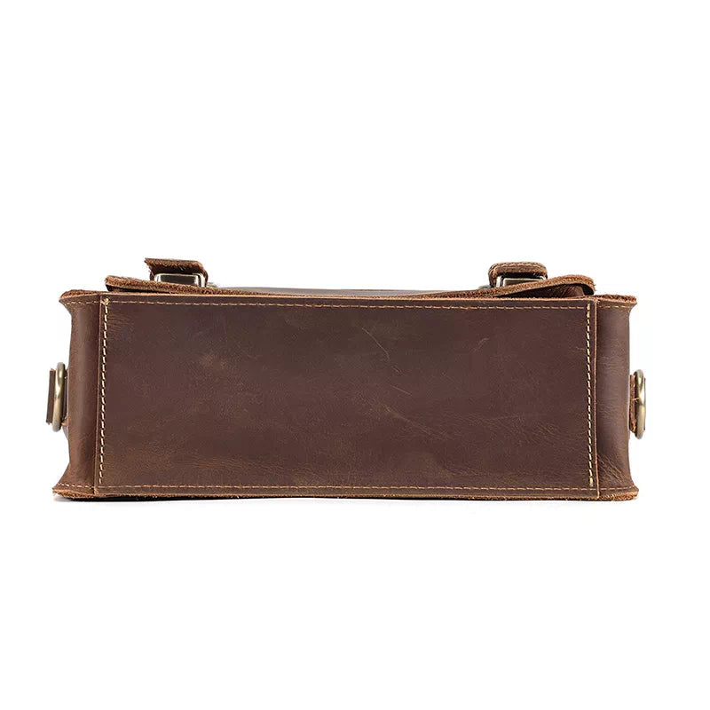 Men's Small Leather Satchel Bag