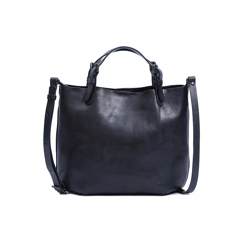 Vegetable Tanned Leather Mini Crossbody Tote