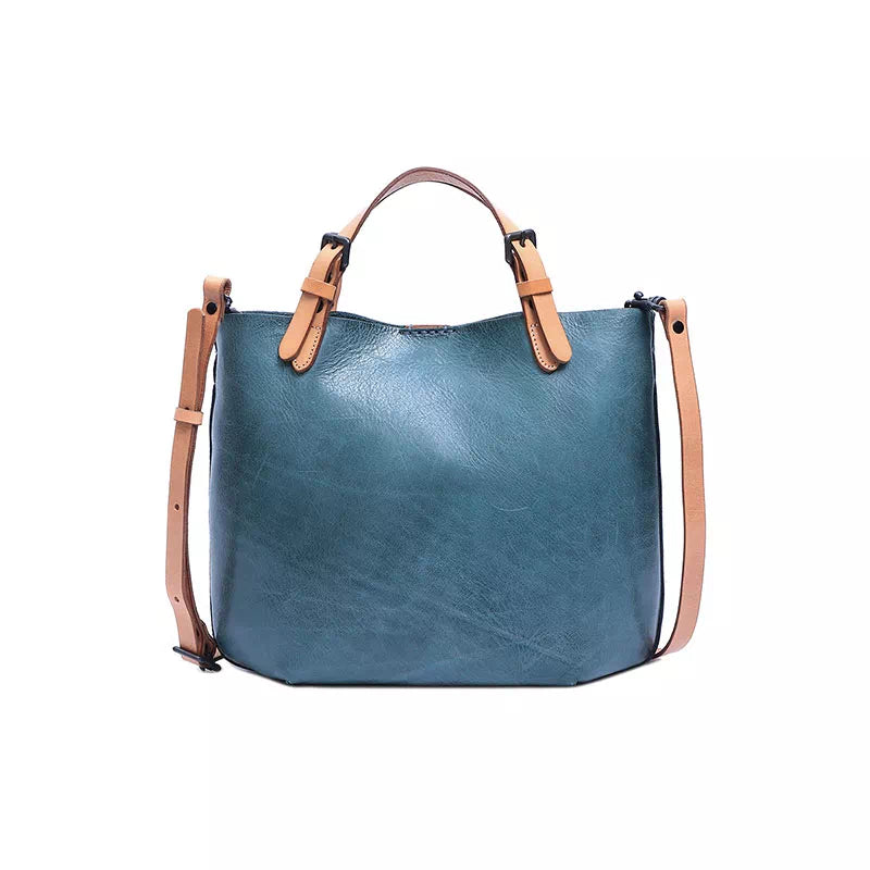 Vegetable Tanned Leather Mini Crossbody Tote