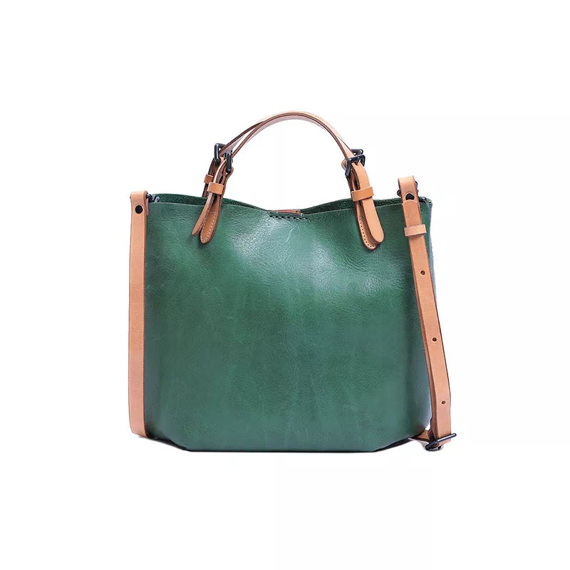 Vegetable Tanned Leather Mini Crossbody Tote