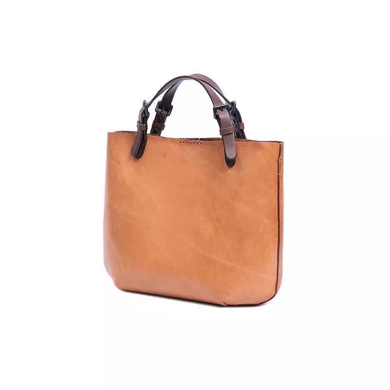 Vegetable Tanned Leather Mini Crossbody Tote