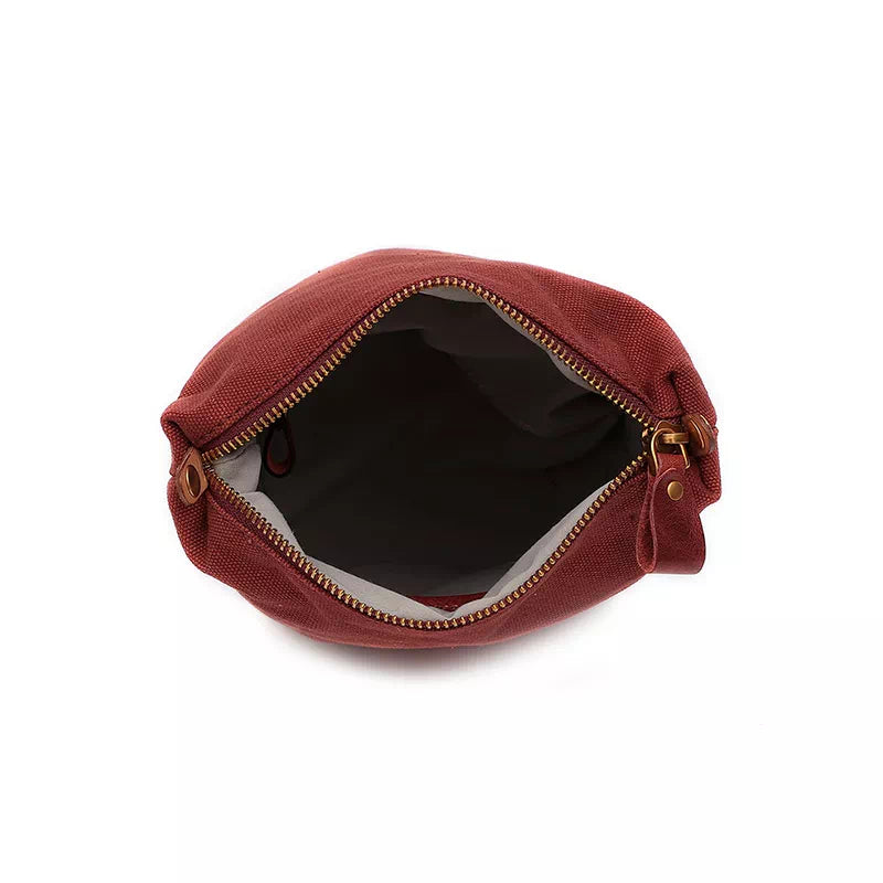 Vegetable Tanned Leather Mini Crossbody Tote Bag