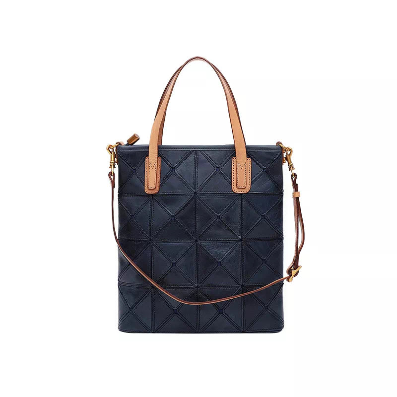 Vegetable Tanned Leather Mini Crossbody Tote Bag