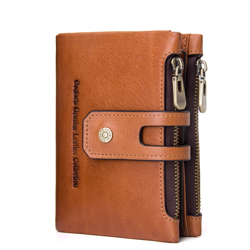 Men's Leather Bi-Fold Wallet