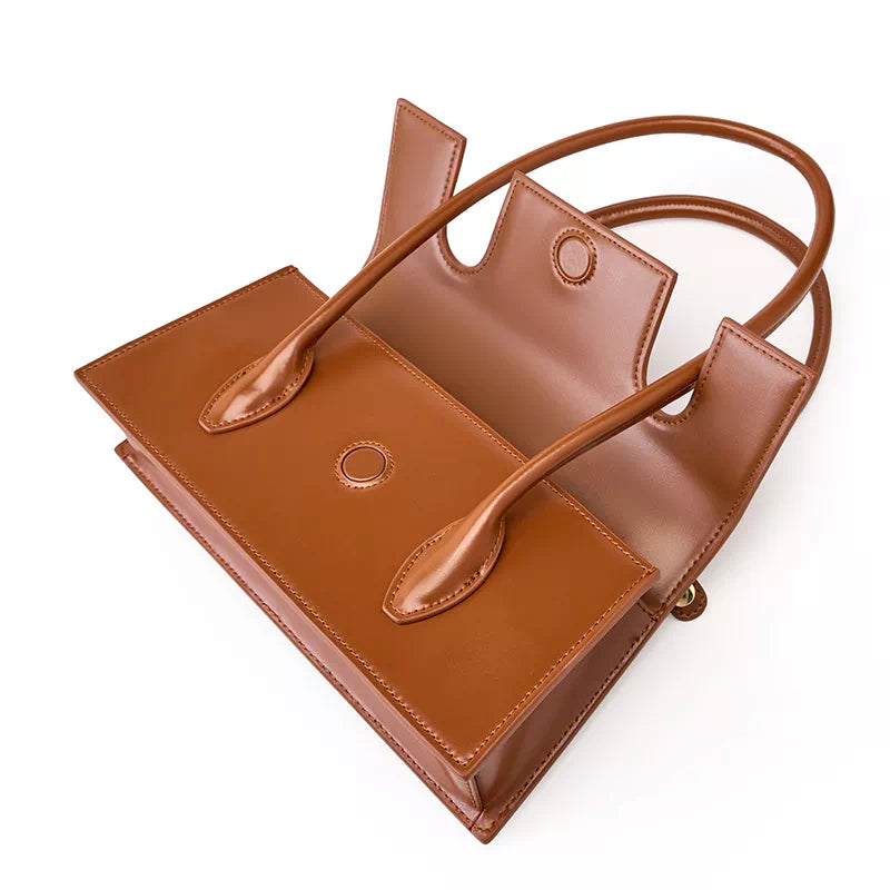 Women Leather Baguette Bag