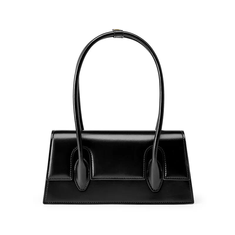 Women Leather Baguette Bag