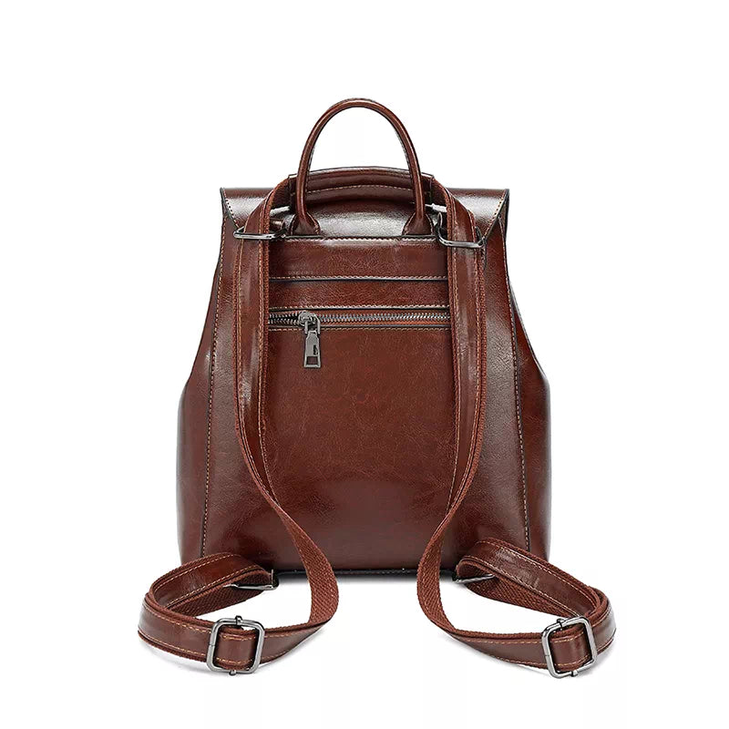 Women's Leather Convertible Backpack Purse