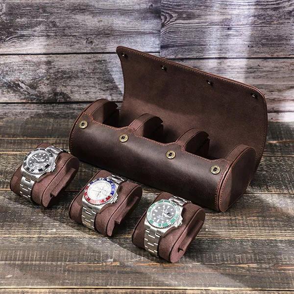 Leather Watch Travel Case